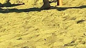 look at this skinny beach bitch caught candid with her ass out again