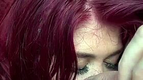 Redhead British Gymnast Deepthroats Monster Cock Rides to Shaking Orgasms POV