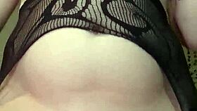 a solo slut rides her asshole on a thick dildo in homemade fun