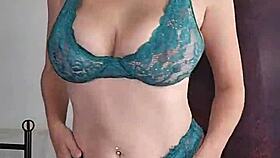 Hot Milf Performs Slow Striptease Dance Teasing Massive Boobs