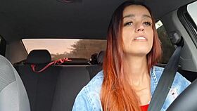 caught you jerking wanna raw fuck in the car? 😈