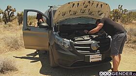 Khloe Kay wrecked hard by stranger's monster cock in car