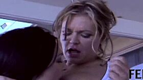 check out this steamy lesbian threesome with toys and licks from vintage california