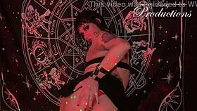 goth girl performs sexy ritual with boyfriend