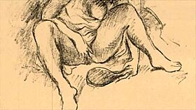 vintage erotic drawings feature hairy retro cartoon art