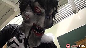 Japanese space uniform babe takes group toy pounding uncensored!