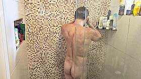 brunette latina milf teases huge clit and big tits in outdoor interview