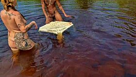 Wild Adventurous Couple Caught in Intense Outdoor Bareback Frenzy!