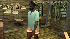 sims4 threesome erupts in crowded public bar