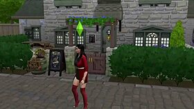 sims4 threesome erupts in crowded public bar