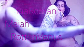 lesbian foot fetish threesome part 2 with toes and wet pussies 👅🦶