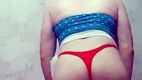 Bold Carolcross Twerks Fiercely in String Thong Lingerie!