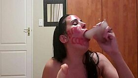 slapping gagging pissing myself while dirty talking like a punished whore