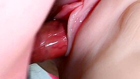 my fuck doll's shaved pussy gets lubed up for double penetration fun