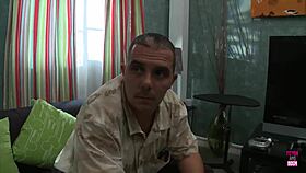 imagine this pierced brunette slut swallowing cum right in front of hubby