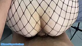 oh man i slammed my cock deep in that naughty redhead babe and blasted on her face in sheer lingerie!