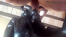 Watch brunette milf choke on huge cock in rough mouth fuck preview with massive facial blast