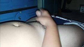 asian pinoy jerks hard cock to creampie finish 💦🍆