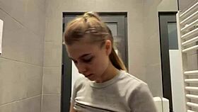 bbw teen gives sloppy public blowjob drooling saliva everywhere outdoors