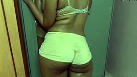Sweet Indian Sex Lily Bares Huge Tits After Workout Sweat
