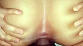 pov amateur couple explores first anal penetration intimately