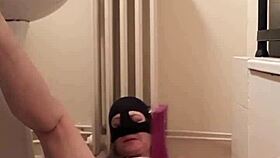 french slave maid bound for humiliating outdoor pipe