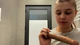 bbw teen gives sloppy public blowjob drooling saliva everywhere outdoors