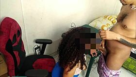 Curly Brunette Big Ass Bombshell Fucked Hard In Her Own Office