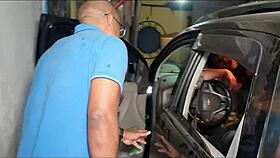 tenho FETICHE de arregaçar minha buceta no câmbio alex lima me pegou no flagra e enfiou a rola grande no cu