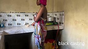 fucking the petite maid in kitchen while wife is gone