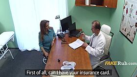 i feel my back pain easing as the czech doctor massages my big tits milf body then fucks my pussy hard