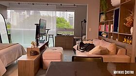 met hot brazilian fitness babe condo flat blowjob teaser collab