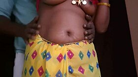 hot tamil housewife strips teases rips clothes fucks young lover