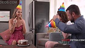 i baked a cake for the birthday and felt so excited inside