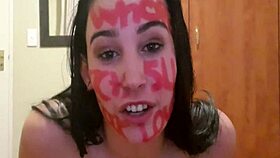 slapping gagging pissing myself while dirty talking like a punished whore