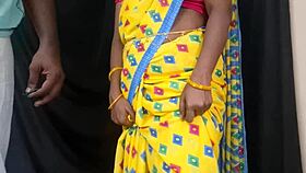 hot tamil housewife strips teases rips clothes fucks young lover