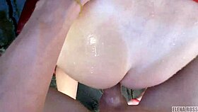 Dry Vs Wet Pounding Builds To Explosive Facial On Petite Redhead Elena Ross