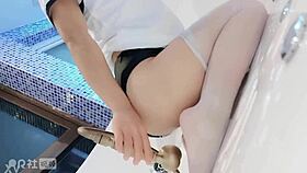 chinese beauty teases with her exotic curves and smooth skin