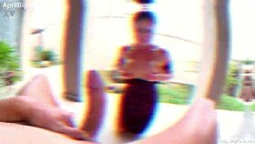 drunk pregnant slut begs for ovulation creampie insemination with facefuck and rimjob