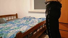 bdsm slave boy masturbates solo with deep dildo ass play