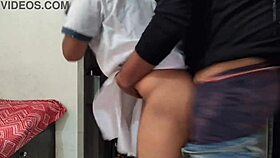 A college couple fucks passionately with clear hindi audio