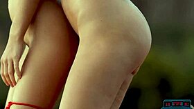 oh milf models kiss hairy pussies poolside hotly!