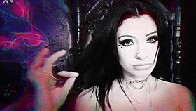 raven lane rides hard for creamy facial after intense pussy spanking in stockings