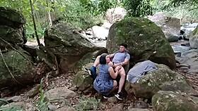 Cum on my leg outdoors?