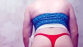 Bold Carolcross Twerks Fiercely in String Thong Lingerie!