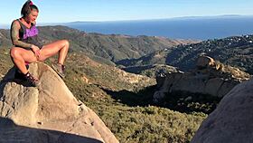 felicity feline flashes her tits and ass in public slut compilation moments