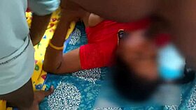 hot tamil housewife strips teases rips clothes fucks young lover