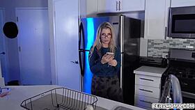 hot ashley fires fingers her pussy and fucks hard in the bedroom