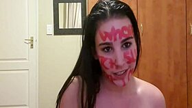 slapping gagging pissing myself while dirty talking like a punished whore
