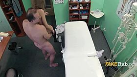 i feel my back pain easing as the czech doctor massages my big tits milf body then fucks my pussy hard